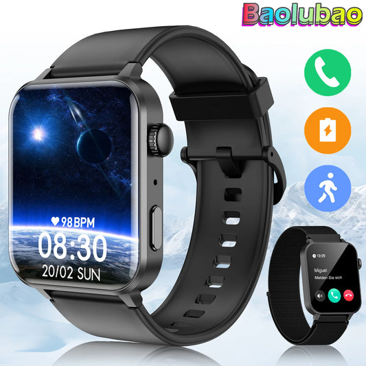 Baolubao 1.85" Smart Watch – Fitness Tracker with Bluetooth Call