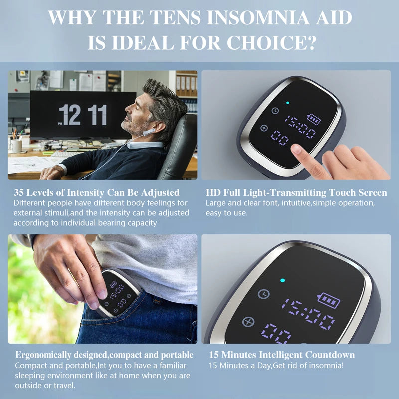 KTS CES Sleep Aid Device – Handheld Anxiety & Insomnia Therapy Tool