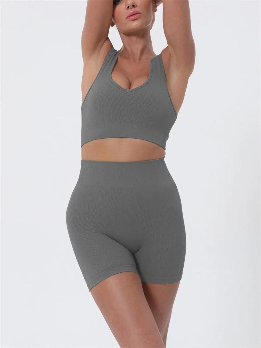 Women’s 2-Piece Summer Crop Top & Shorts Set