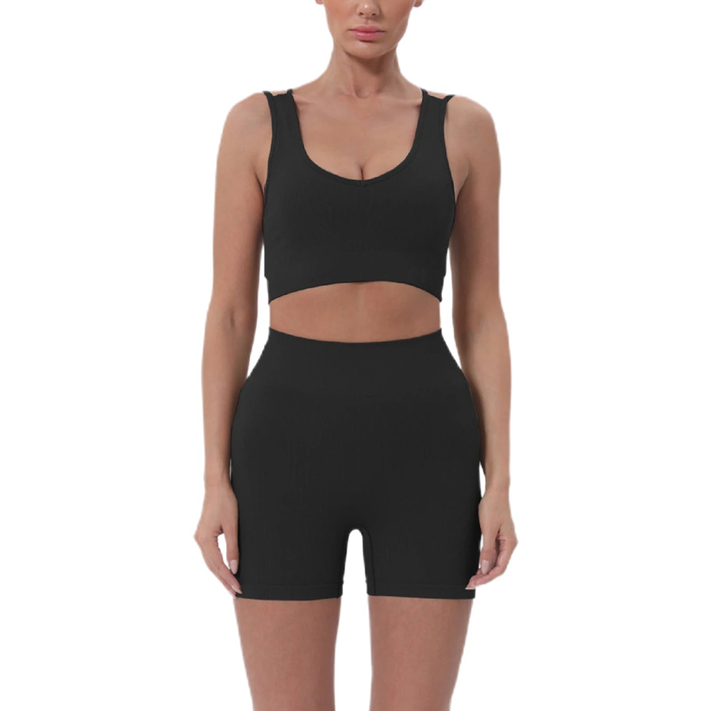 Women’s 2-Piece Summer Crop Top & Shorts Set