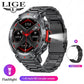 LIGE Flashlight Smartwatch – Outdoor Sports Watch with BP Monitor & BT Call
