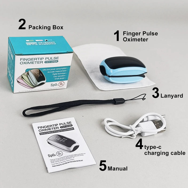 Rechargeable Finger Pulse Oximeter