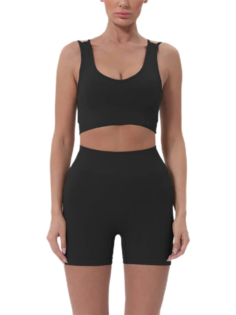 Women’s 2-Piece Summer Crop Top & Shorts Set
